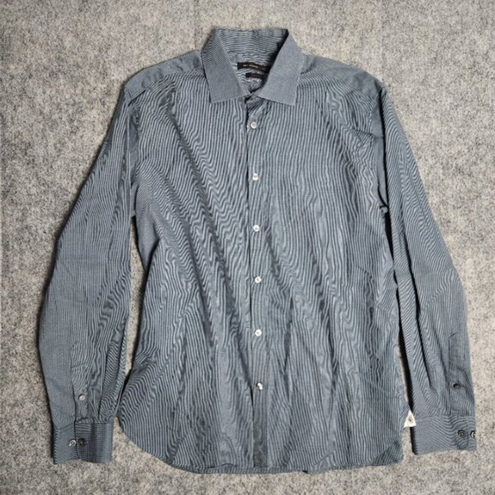 John Varvatos Star USA Shirt Men L Slim Fit 16 34/35 Button Down Long Sleeve